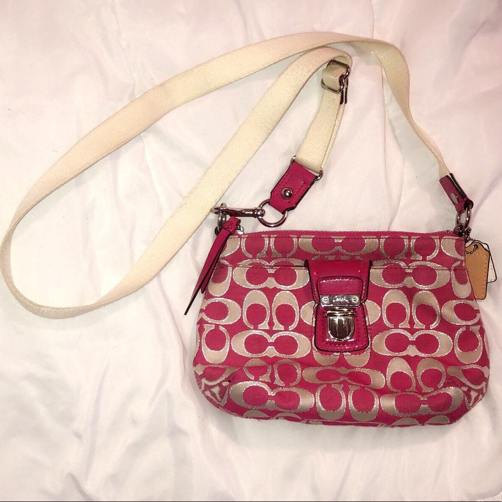 Authentic Pink Coach Crossbody bag